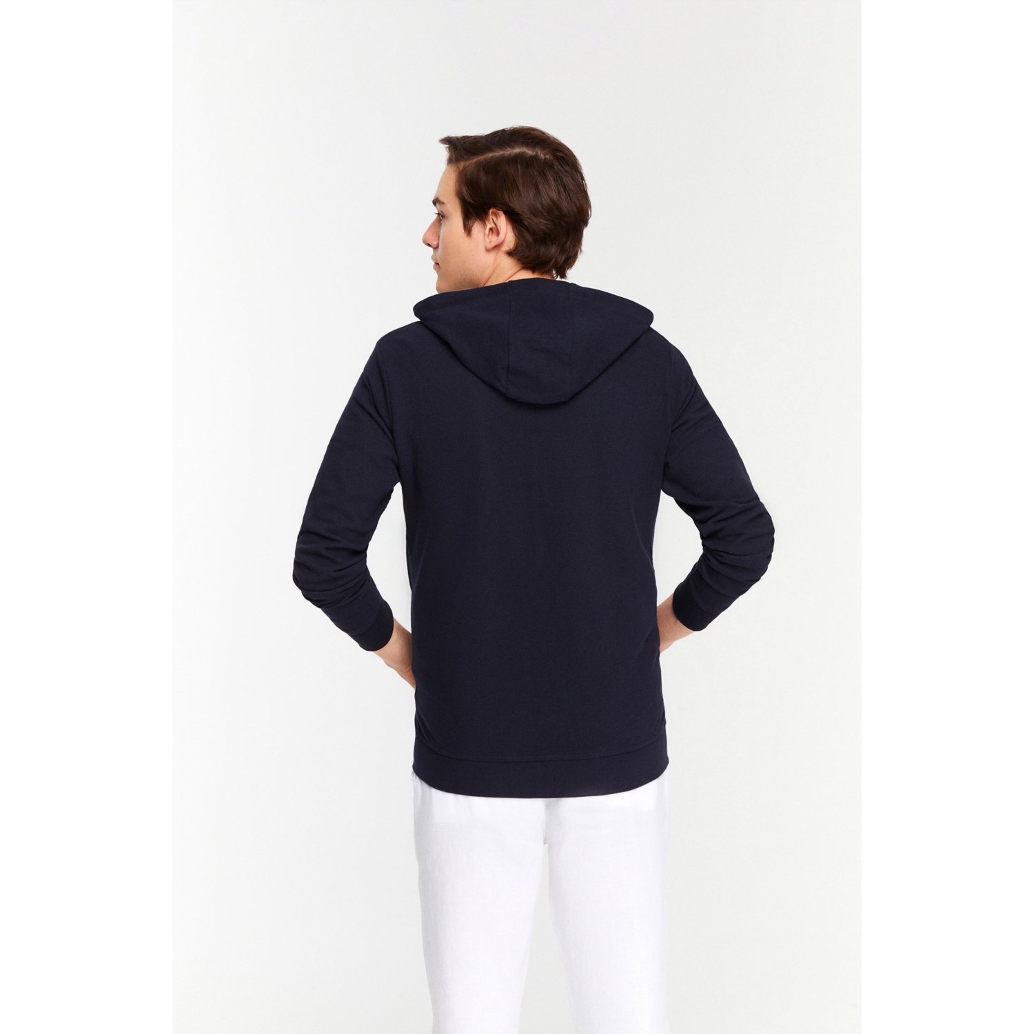 ÇAPA DESENLİ KAPÜŞONLU SWEATSHIRT