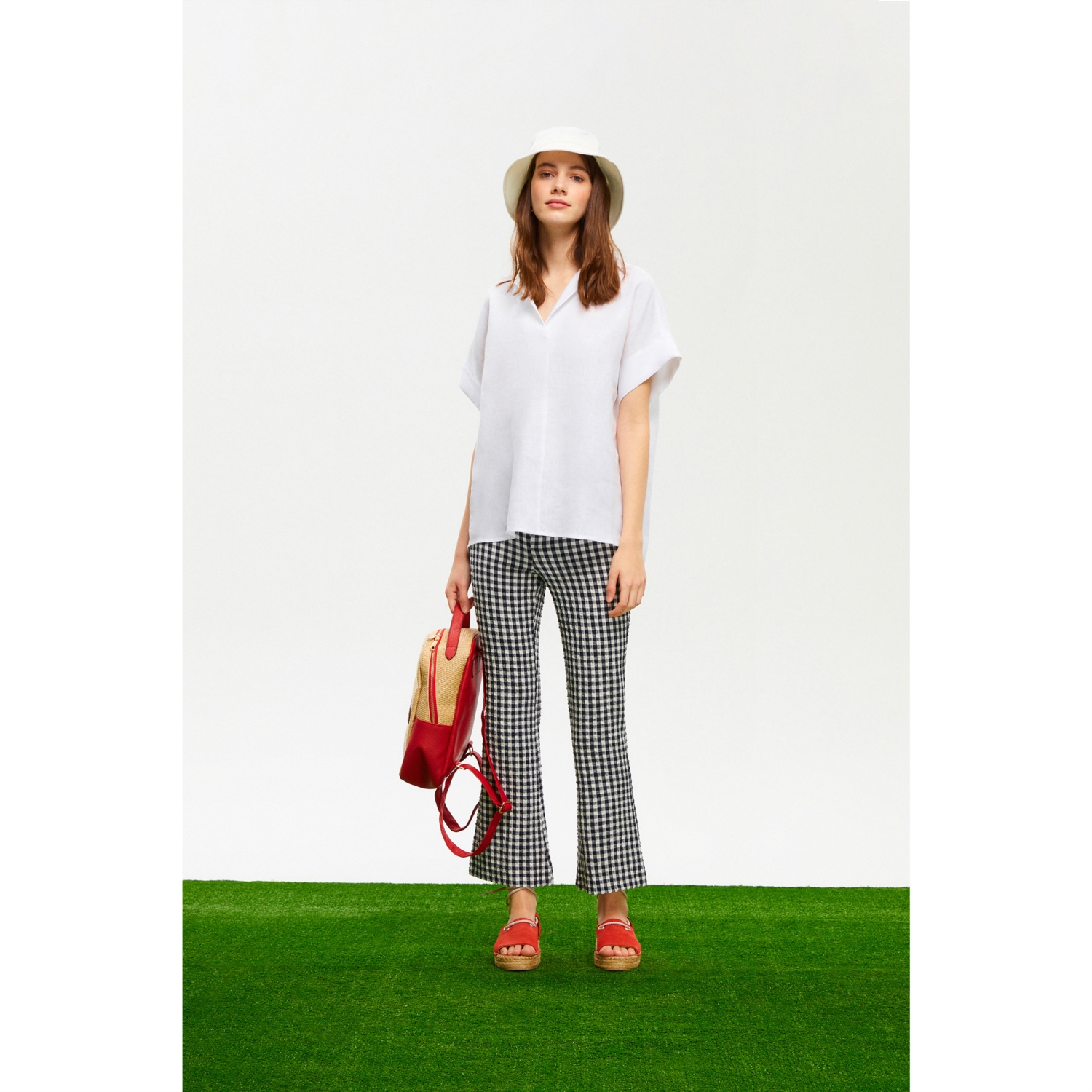 EKOSELİ KISA İSPANYOL PAÇA PANTOLON