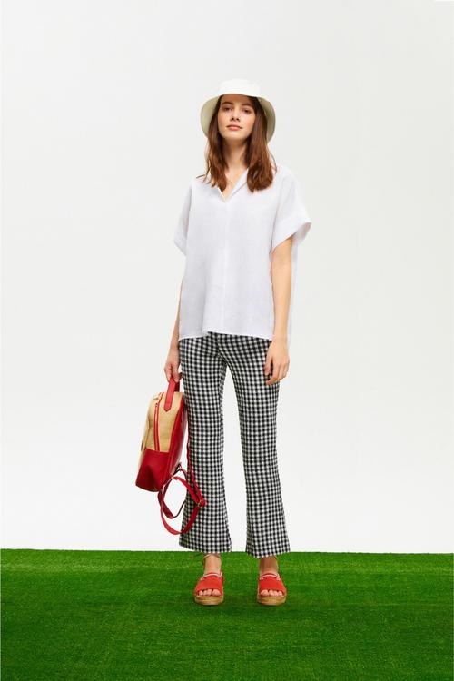  EKOSELİ KISA İSPANYOL PAÇA PANTOLON