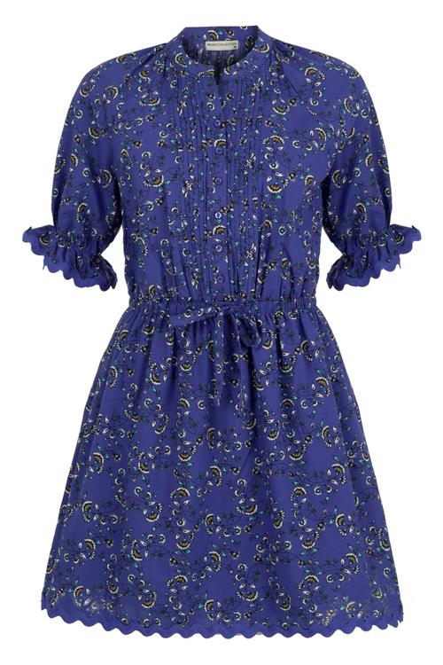  ÇİÇEK DESENLİ BELİ LASTİKLİ MİNİ KLOŞ ELBİSE