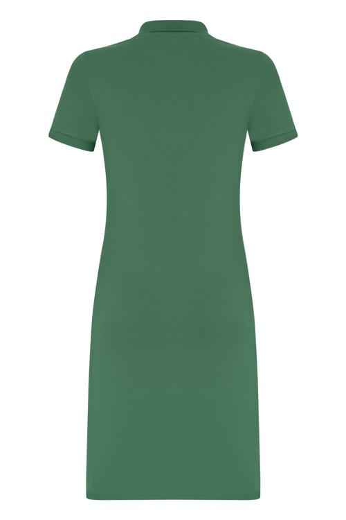  POLO YAKA KISA KOLLU DÜZ KESİM MİNİ ELBİSE