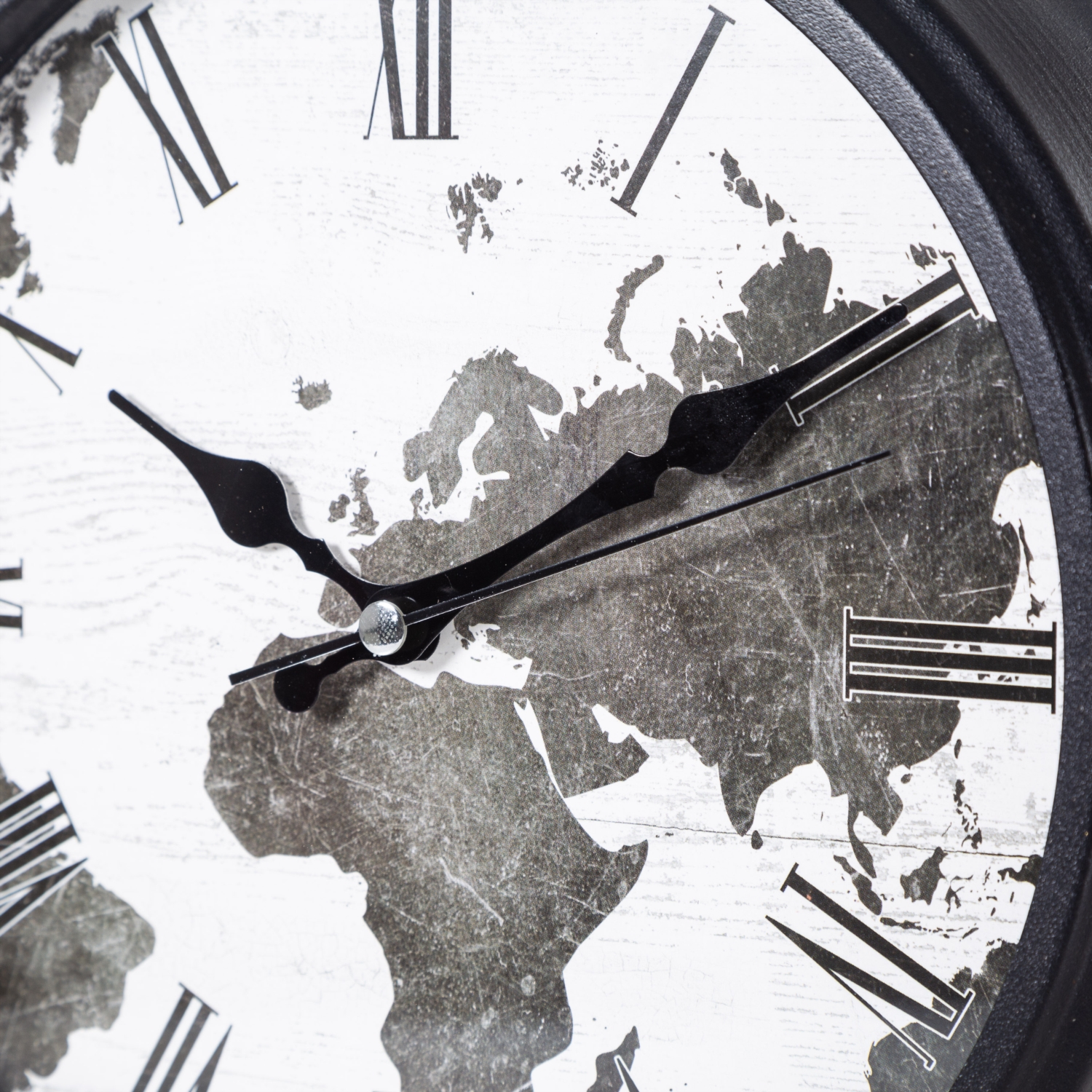 WORLD SİYAH MASA SAATİ 25 CM