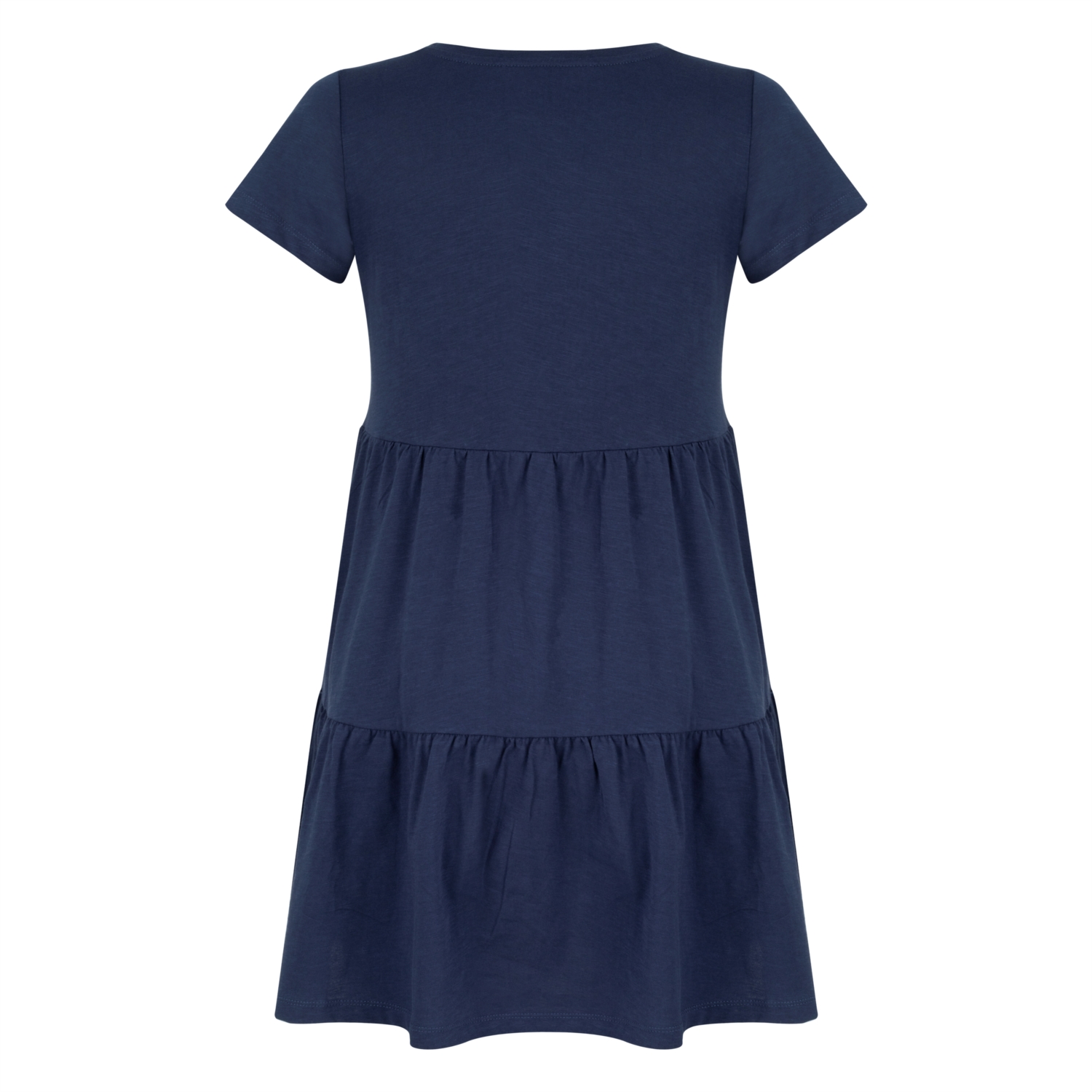 PAMUKLU KISA KOLLU MİNİ ELBİSE