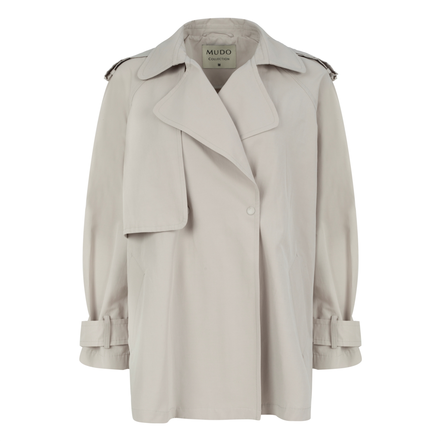 DÜĞME DETAYLI TRENÇKOT