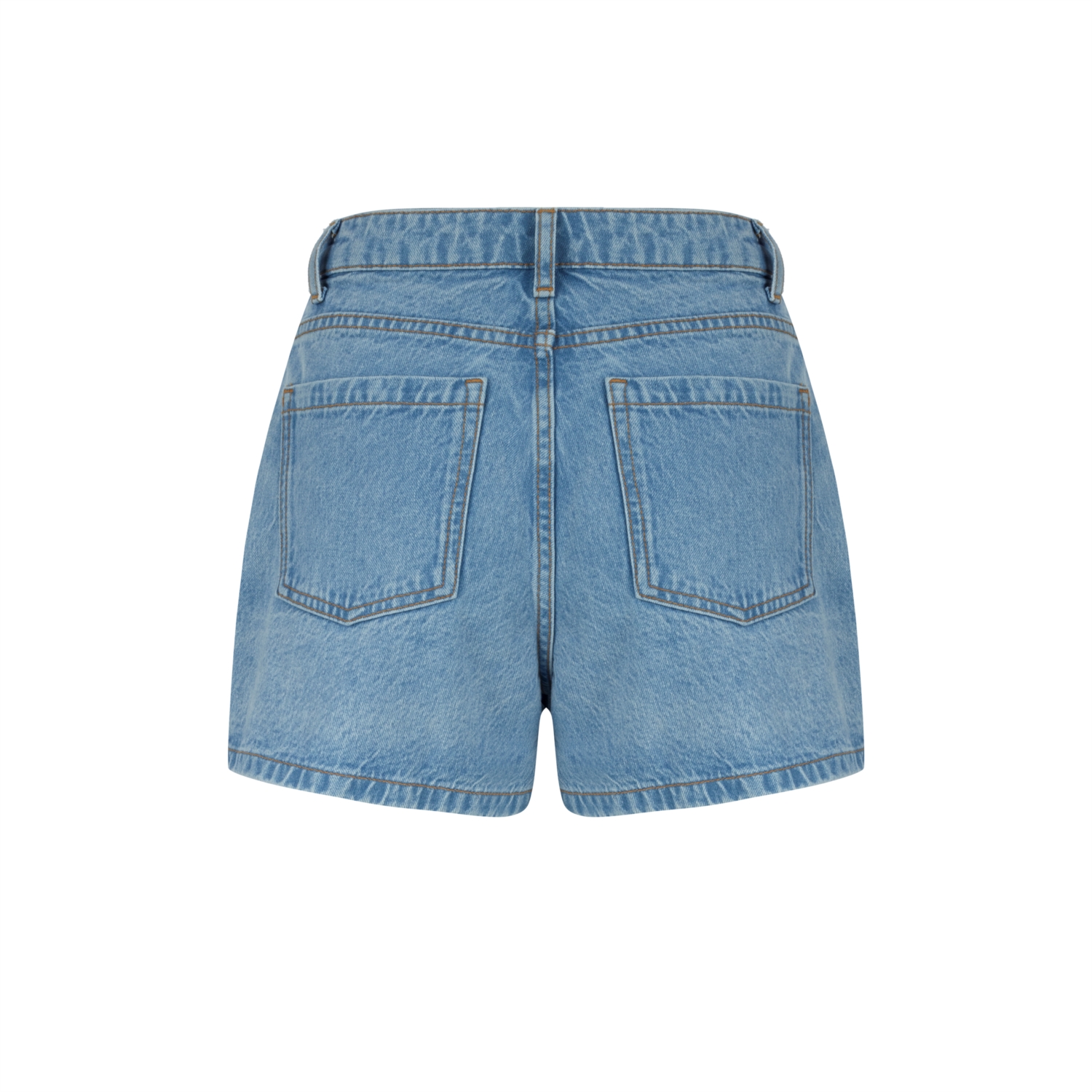 DÜĞMELİ JEAN ŞORT ETEK