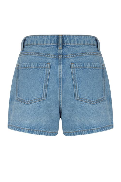  DÜĞMELİ JEAN ŞORT ETEK