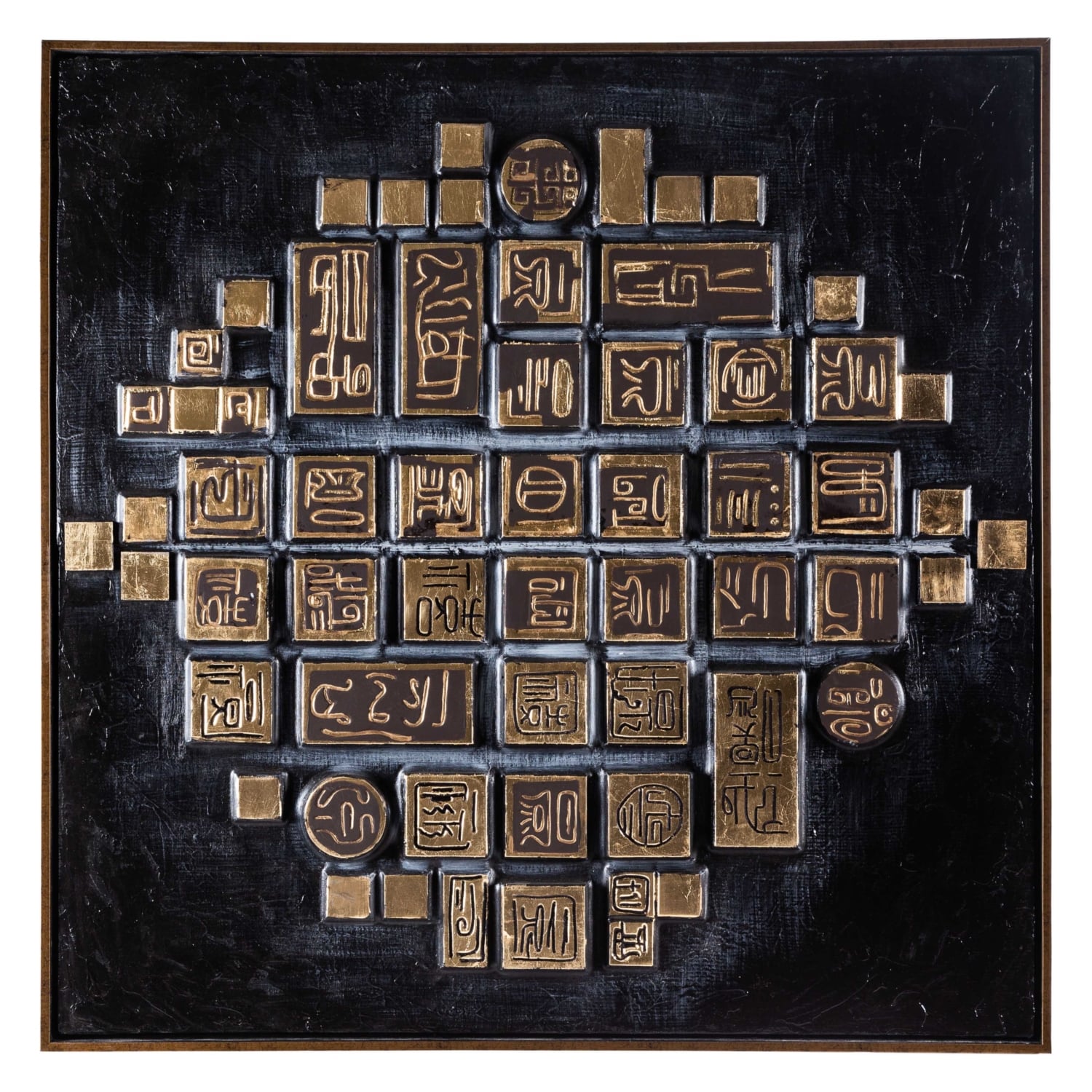 KABARTMALI ANTİK ÇERÇEVELİ PANO 120X120 CM