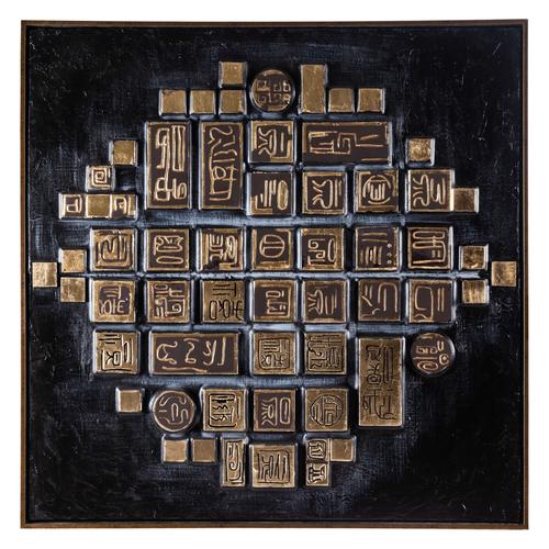  KABARTMALI ANTİK ÇERÇEVELİ PANO 120X120 CM