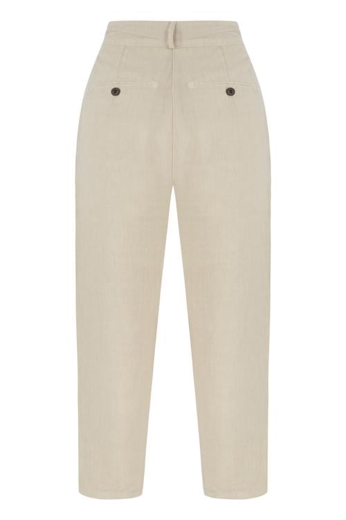  HAVUÇ KESİM KETEN PANTOLON