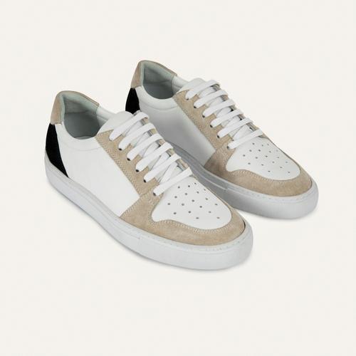  RENK BLOKLU HAKİKİ DERİ SNEAKER