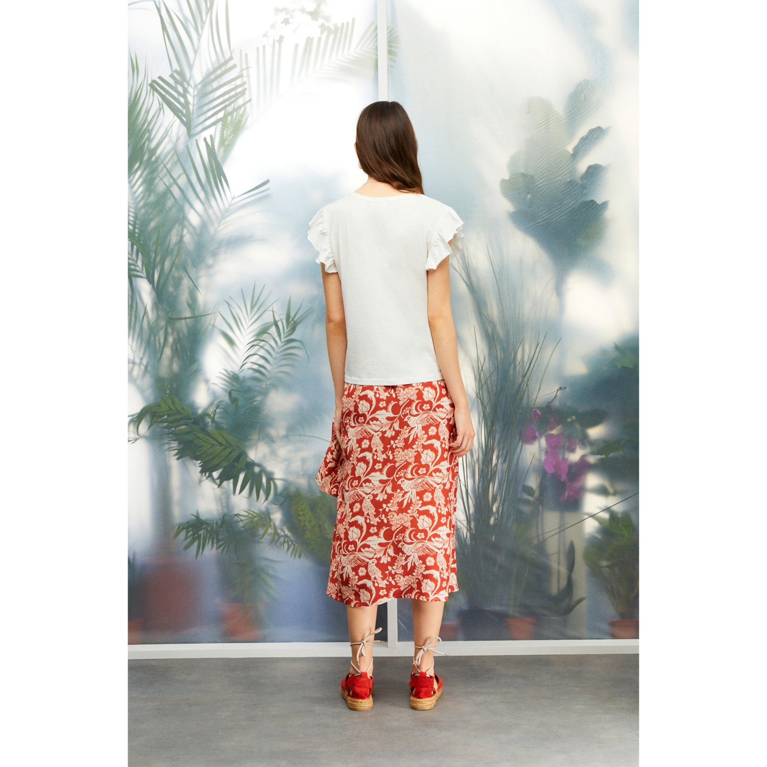 BASKILI MİDİ ANVELOP ETEK