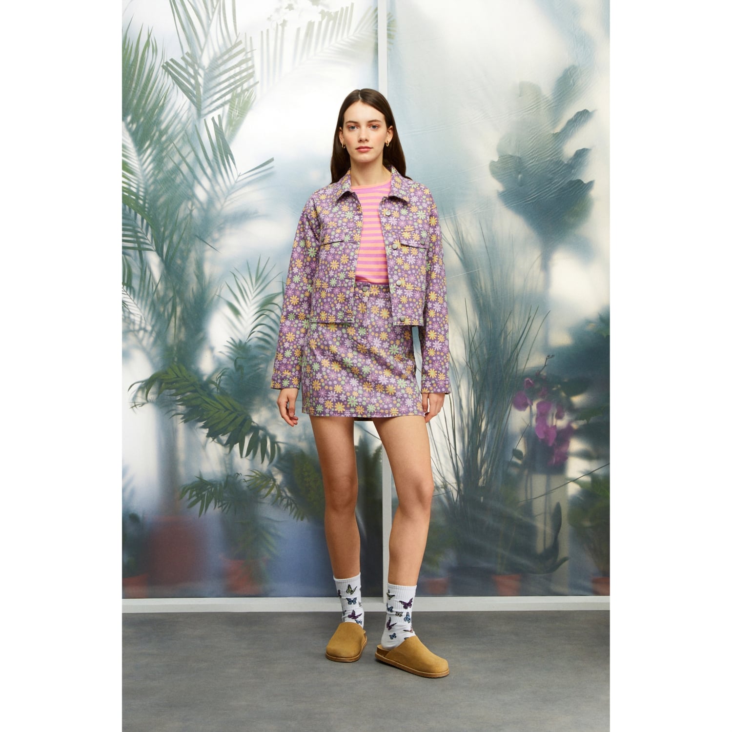 ÇİÇEK DESENLİ CEKET