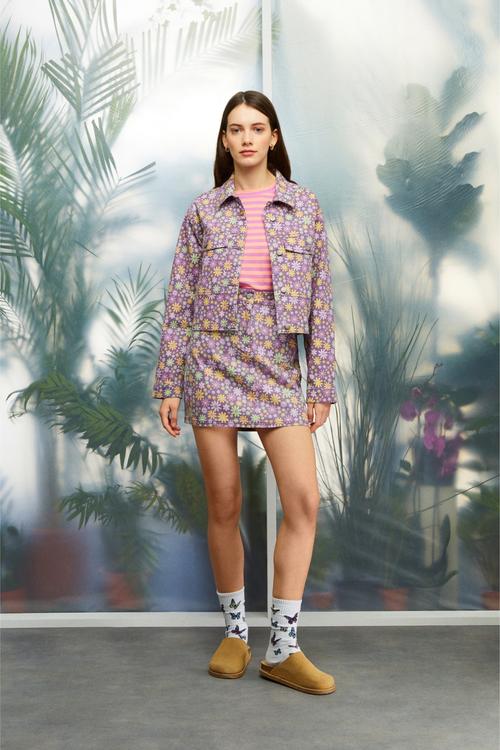  ÇİÇEK DESENLİ CEKET