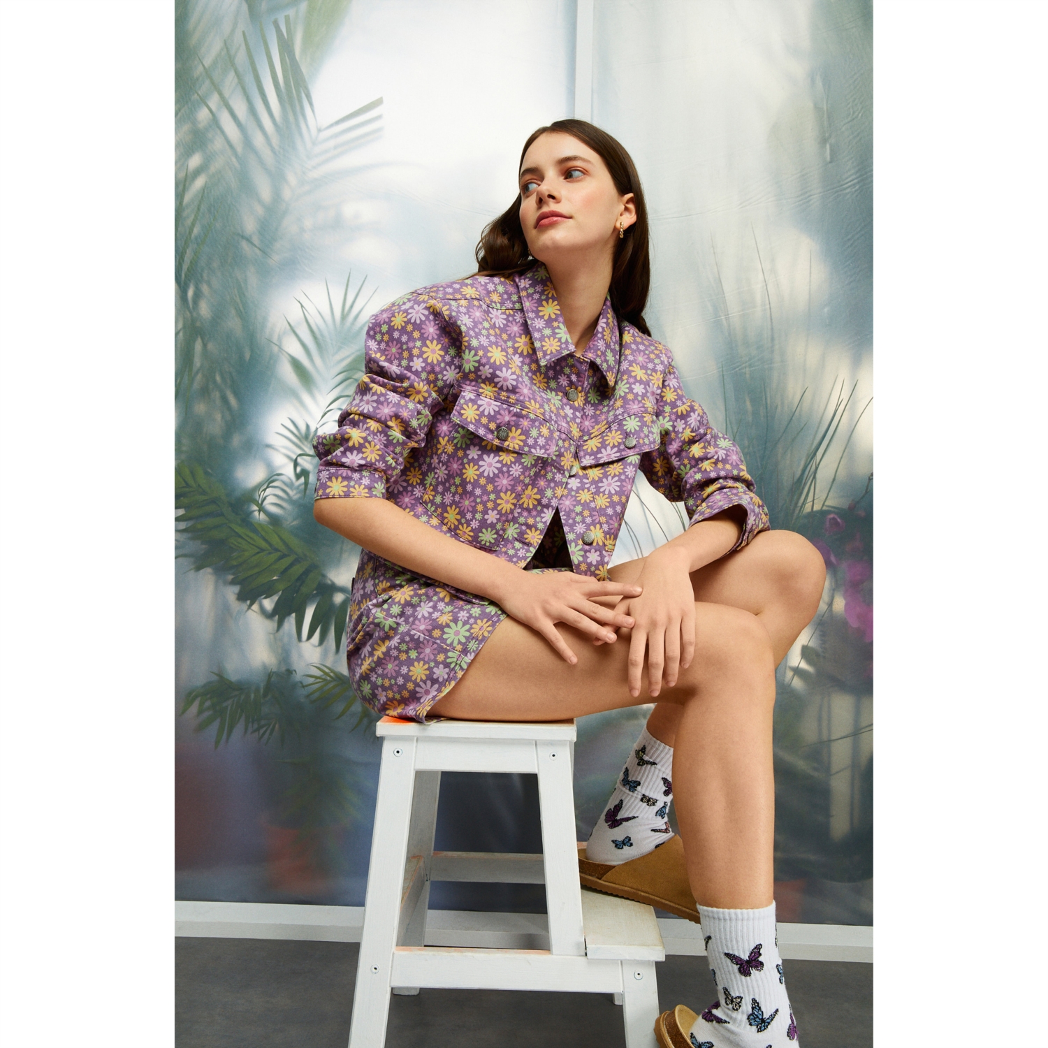 ÇİÇEK DESENLİ CEKET