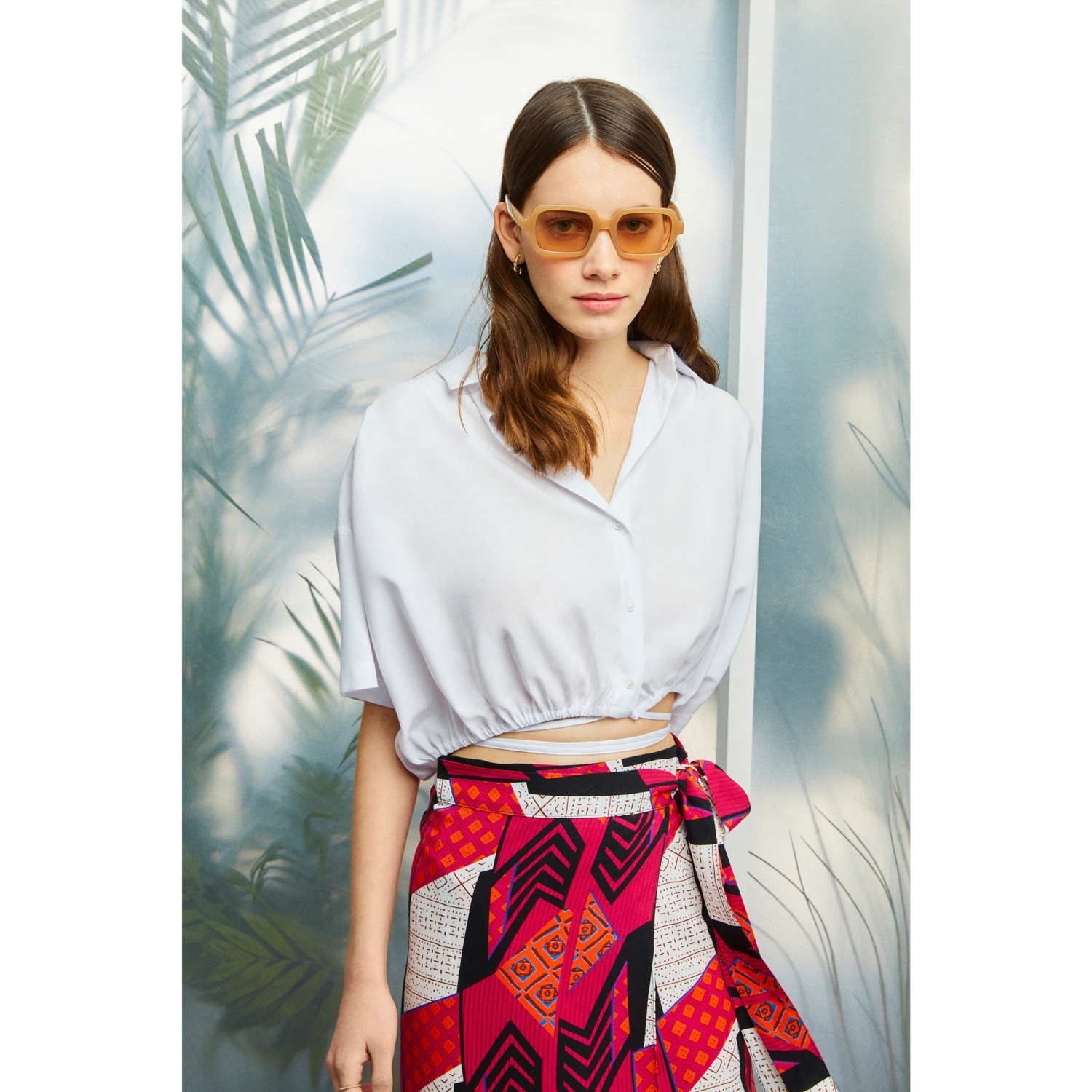 DESENLİ MİDİ ANVELOP ETEK