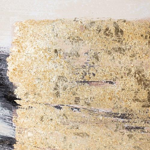 GOLDEN ABSTRACT ÇERÇEVELİ YAĞLIBOYA 100X100CM