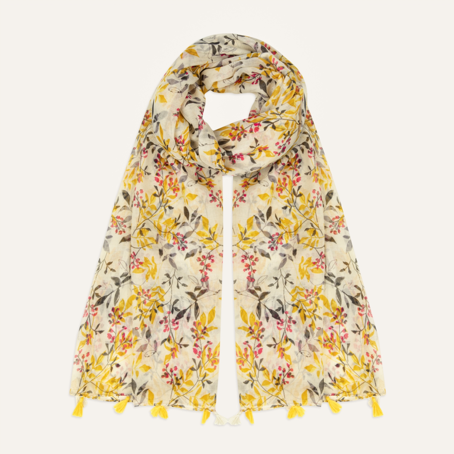 ÇİÇEK DESENLİ ŞAL