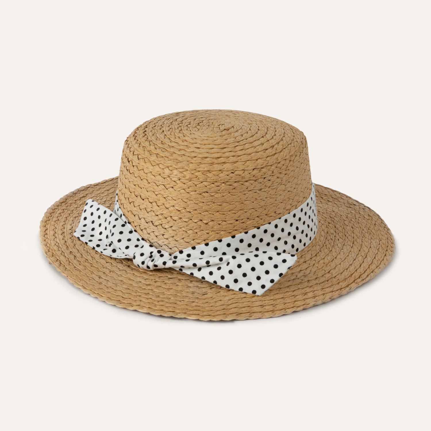 PUANTİYELİ HASIR ŞAPKA