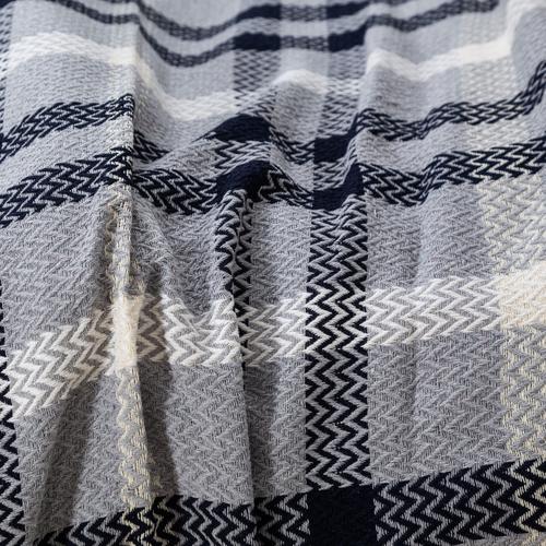  NINA TEK KİŞİLİK PİKE LACİVERT GRİ 145X200