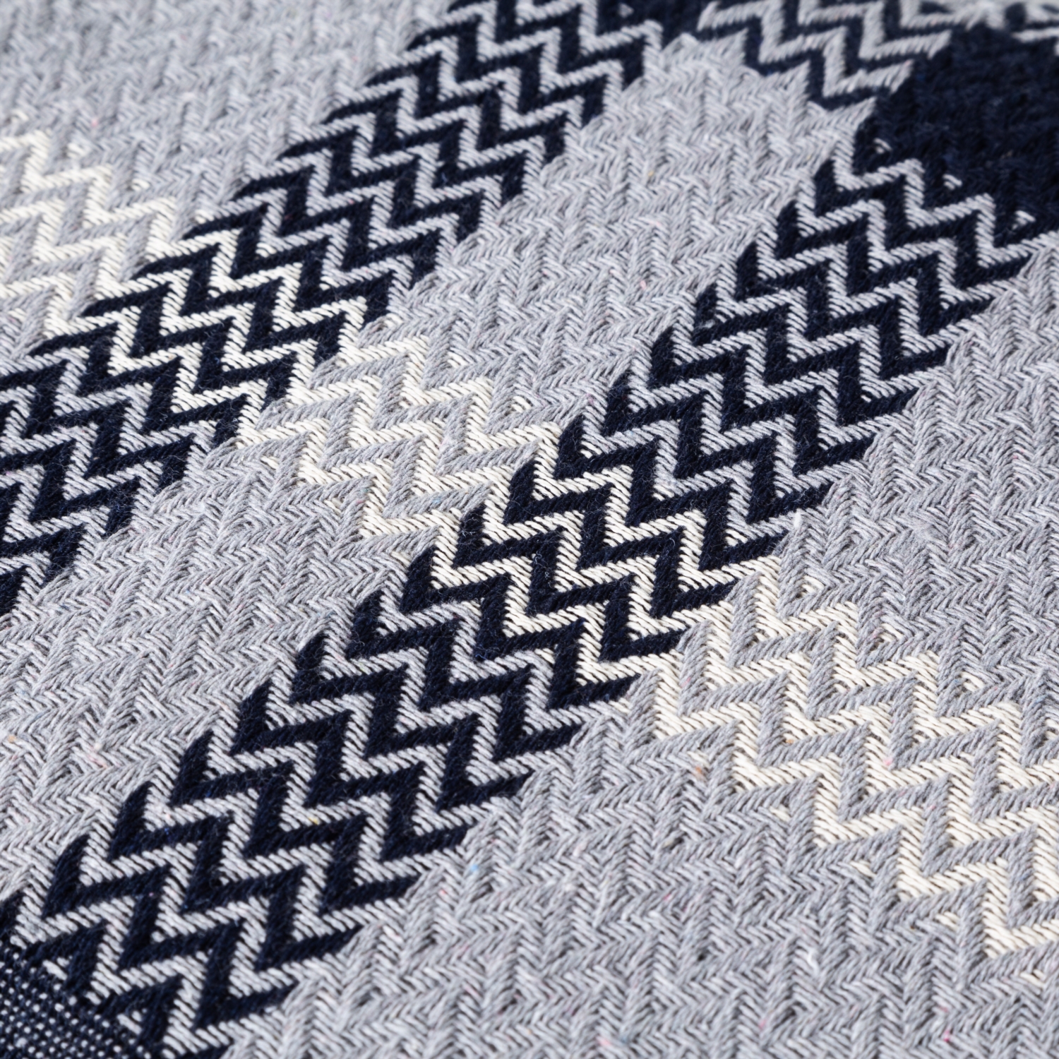 NINA TEK KİŞİLİK PİKE LACİVERT GRİ 145X200