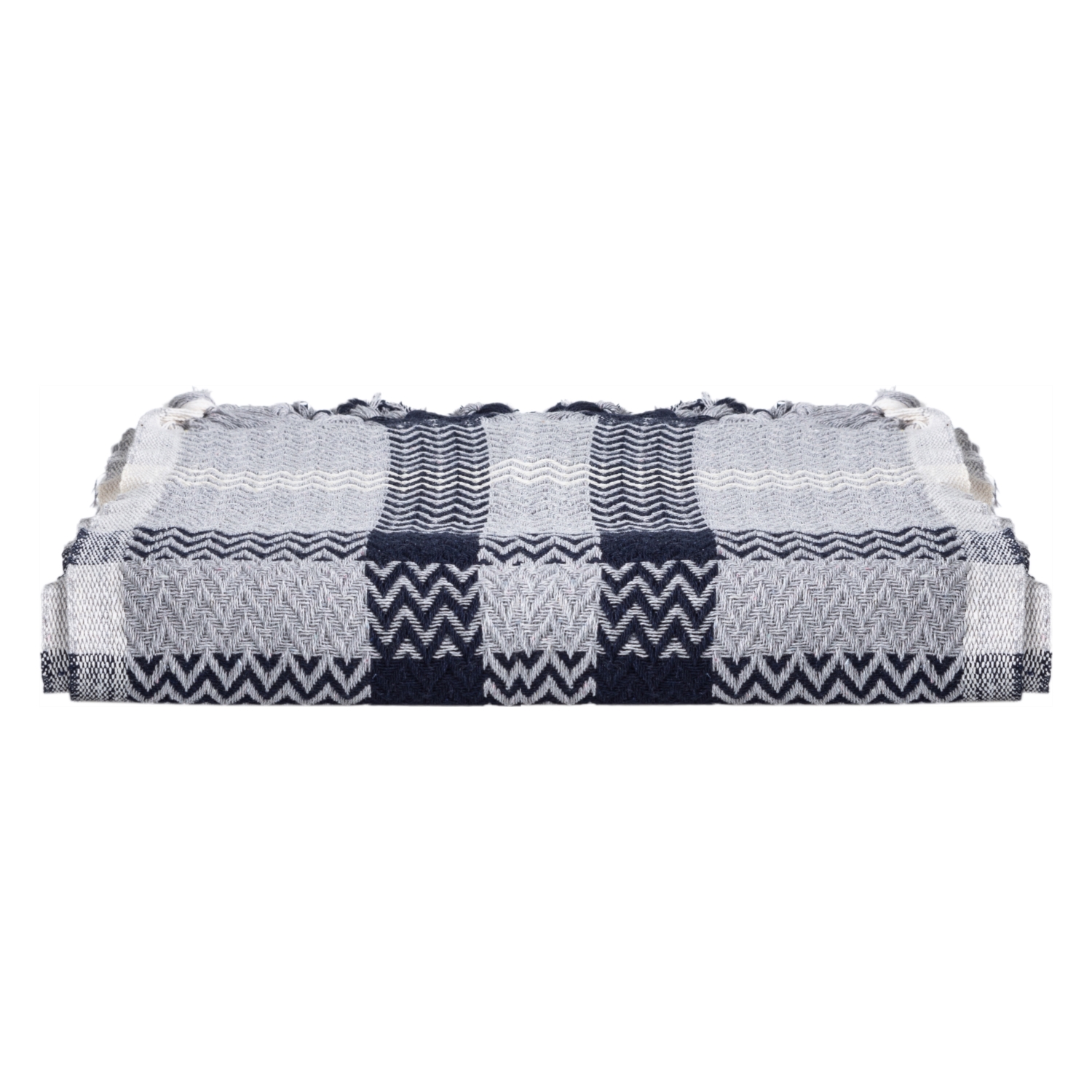 NINA TEK KİŞİLİK PİKE LACİVERT GRİ 145X200