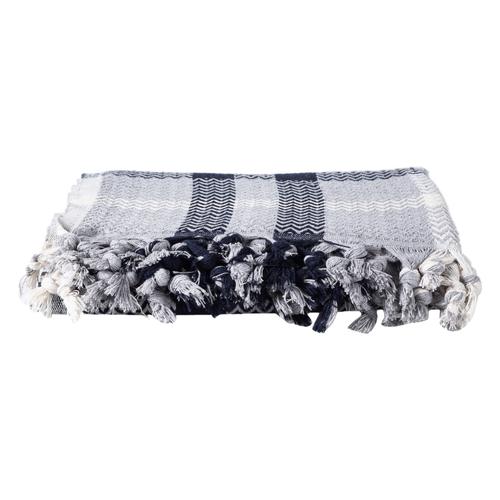  NINA TEK KİŞİLİK PİKE LACİVERT GRİ 145X200