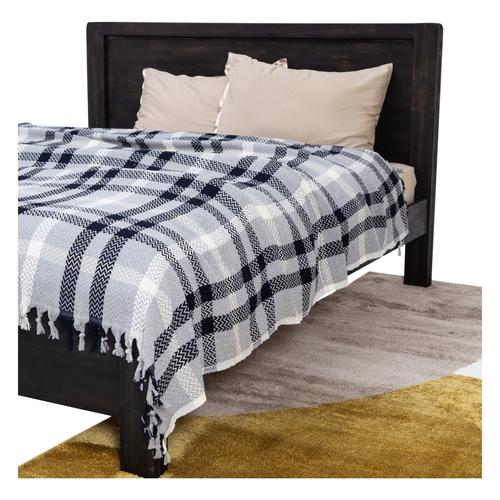  NINA TEK KİŞİLİK PİKE LACİVERT GRİ 145X200