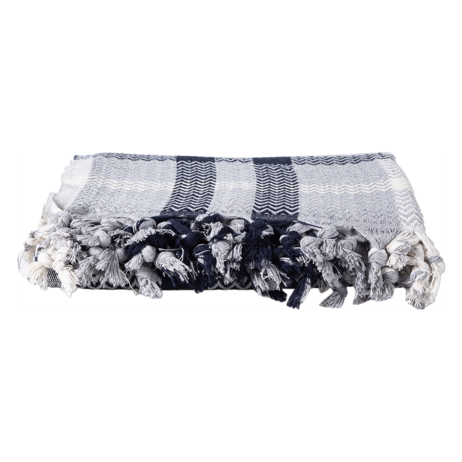 NINA ÇİFT KİŞİLİK PİKE LACİVERT GRİ 200X230