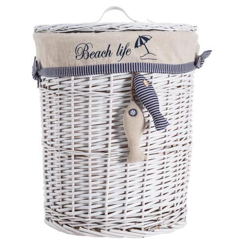  MARINE BEYAZ ÇAMAŞIR SEPETİ 37X45CM