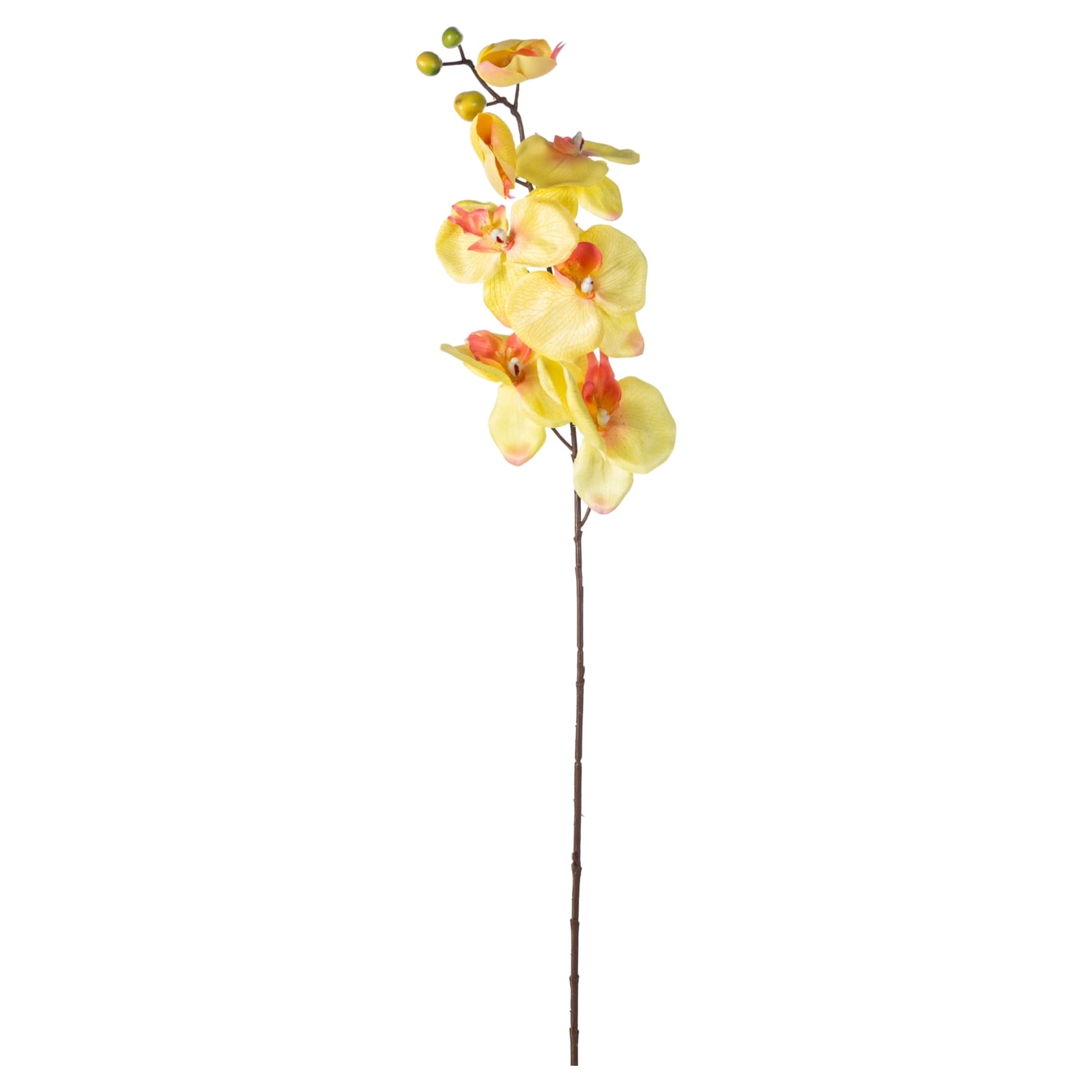 SARI ORKİDE DAL ÇİÇEK 76 CM