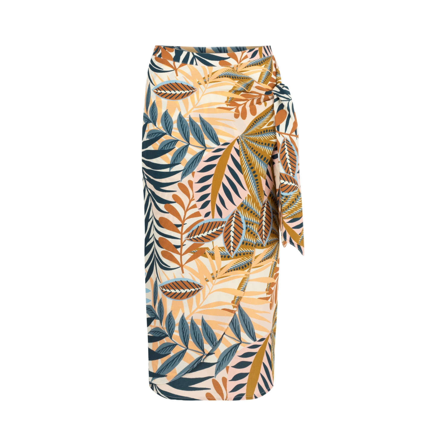 ETNİK DESENLİ MİDİ ETEK