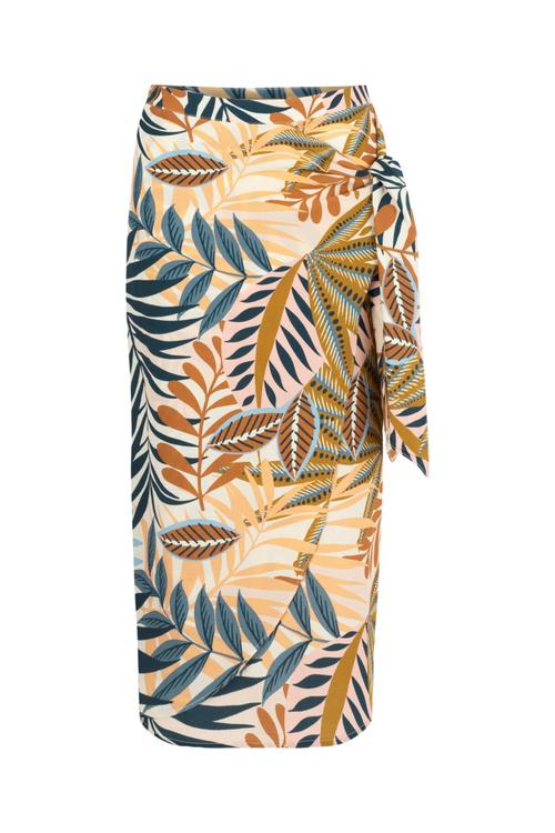  ETNİK DESENLİ MİDİ ETEK