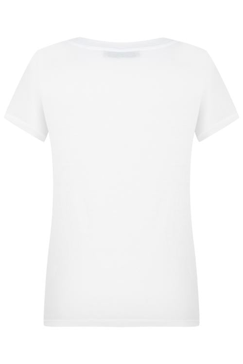  BALIK DESENLİ BİSİKLET YAKA T-SHIRT