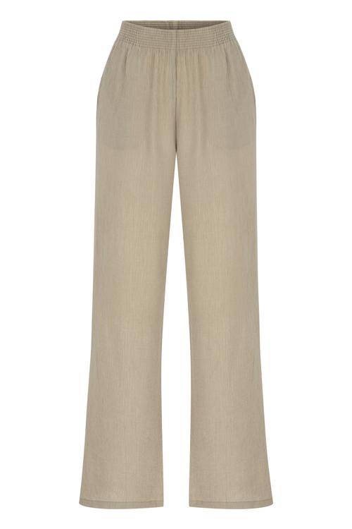  BELİ LASTİKLİ GENİŞ PAÇA PANTOLON