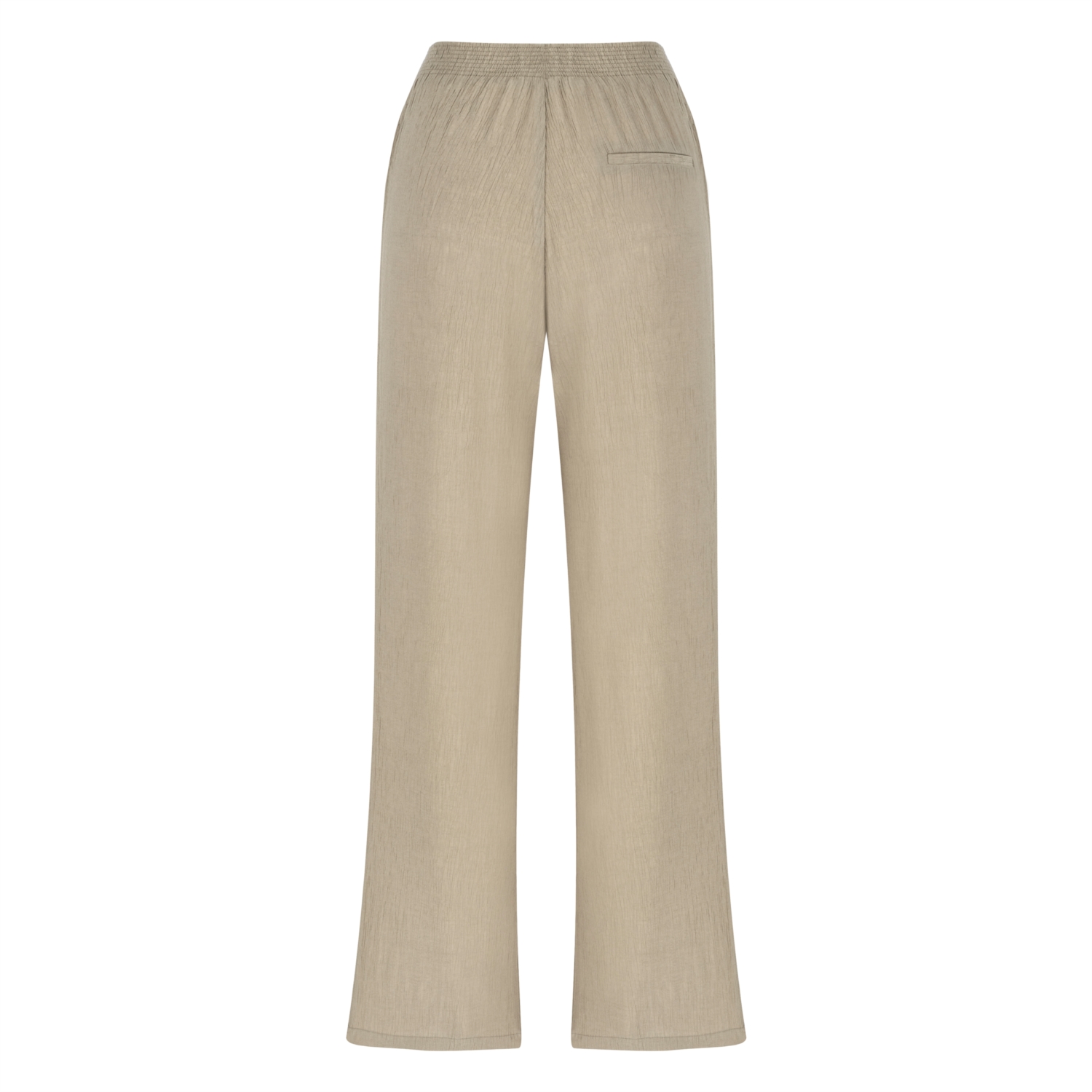 BELİ LASTİKLİ GENİŞ PAÇA PANTOLON