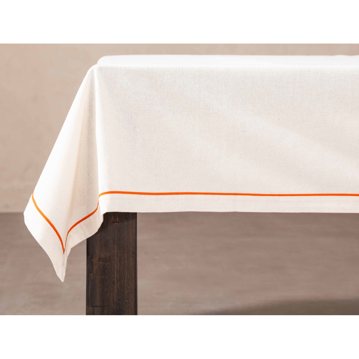 NIMES MASA ÖRTÜSÜ BİYELİ EKRU 160X220