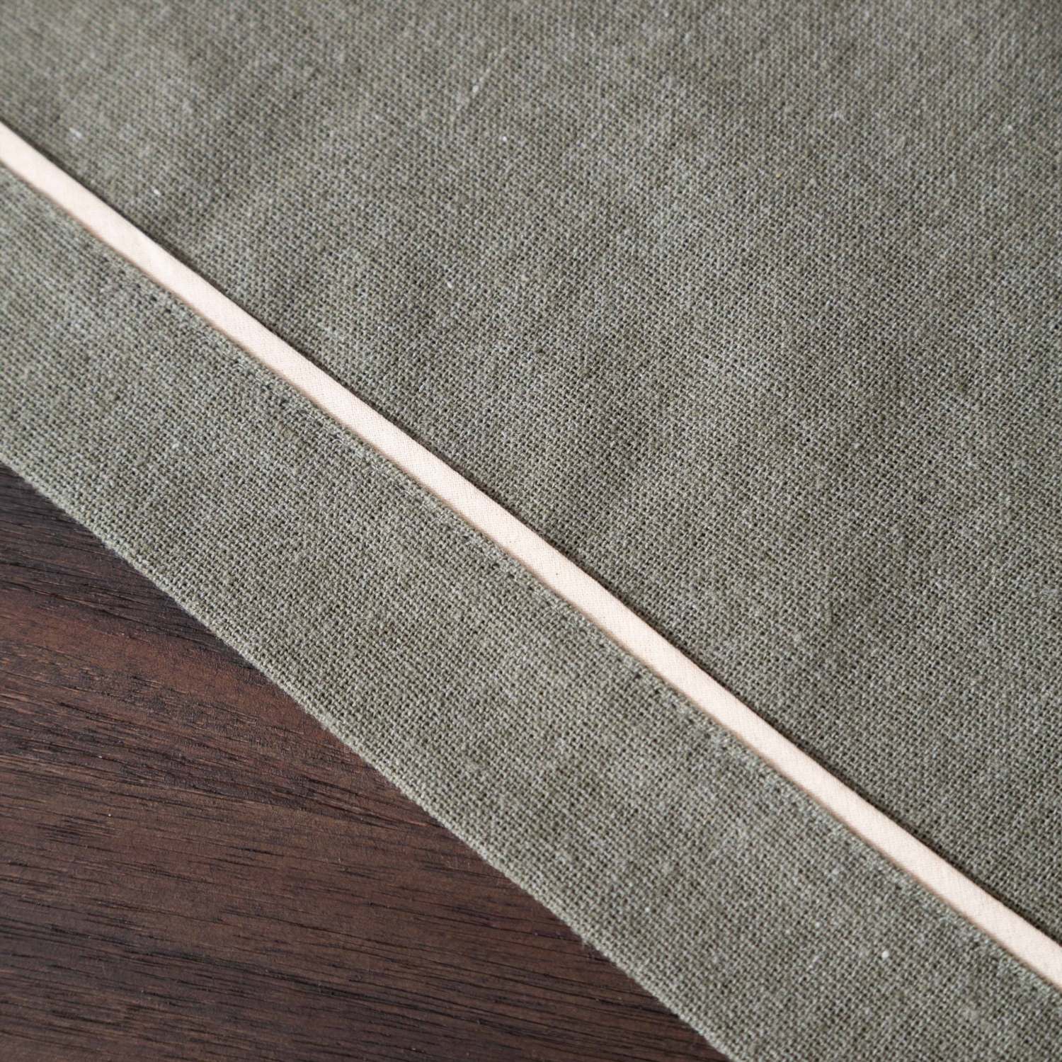 NIMES MASA ÖRTÜSÜ BİYELİ KOYU YEŞİL 160X220