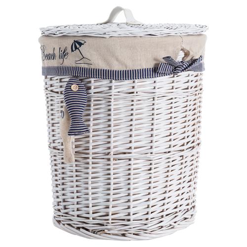  MARINE BEYAZ ÇAMAŞIR SEPETİ 37X45CM