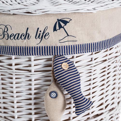  MARINE BEYAZ ÇAMAŞIR SEPETİ 37X45CM