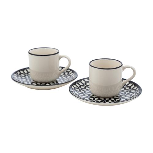  NEO KAHVE FİNCANI SETİ 2Lİ -SİYAH