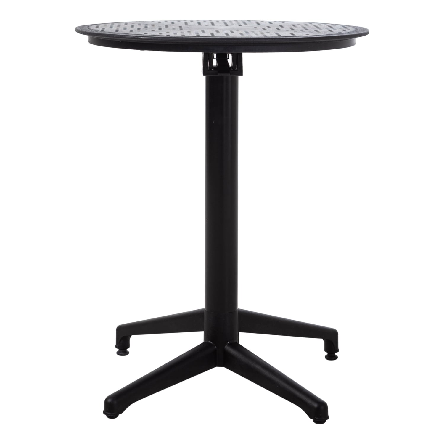 LUZERN KATLANIR  YUVARLAK MASA SIYAH 70X70 CM