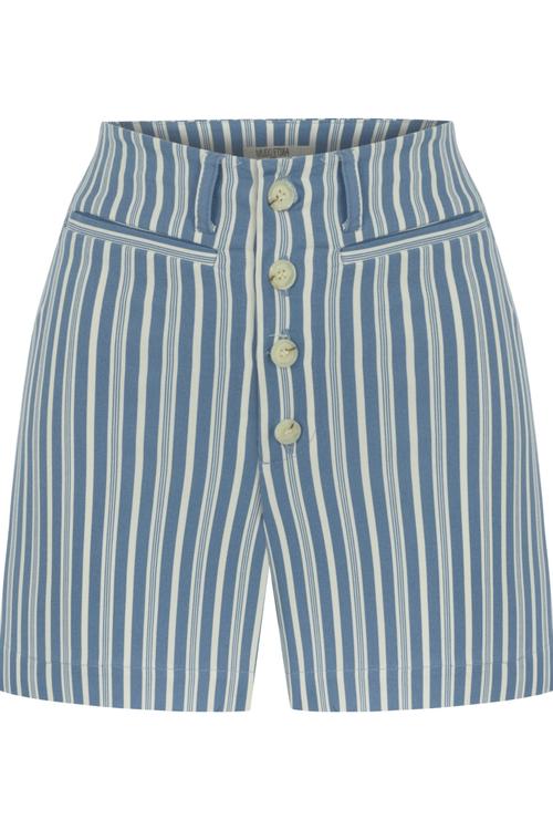  ÇİZGİ DETAYLI MARİN TEMALI ŞORT