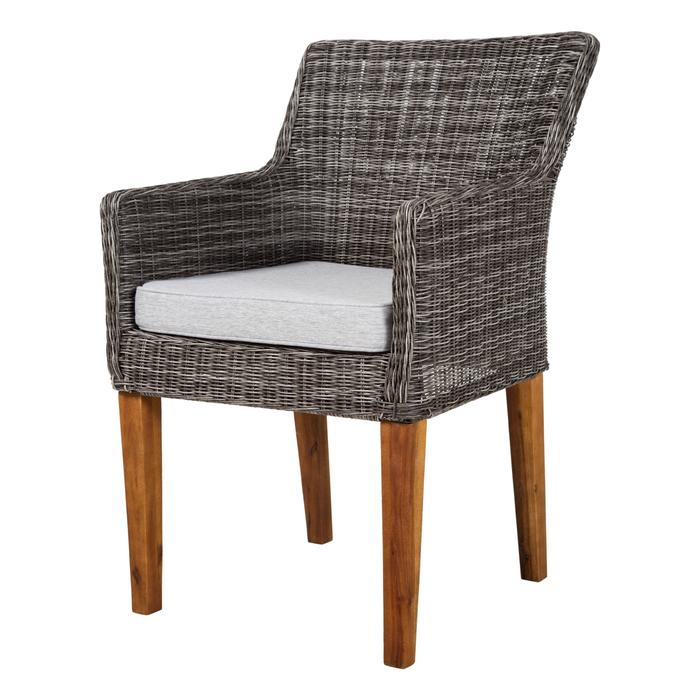 FINN KOLÇAKLI SANDALYE GRİ