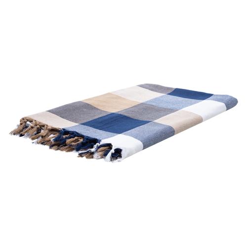  NYLA ÇİFT KİŞİLİK PİKE LACİVERT BEJ 190X220