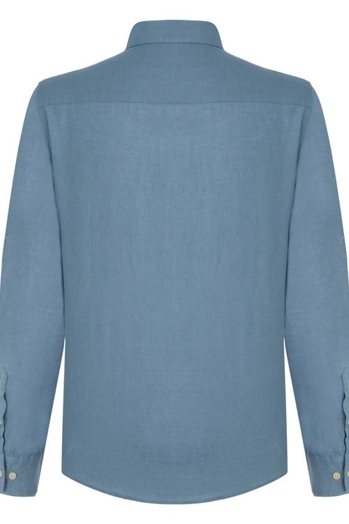  SLIM FIT KETEN GÖMLEK