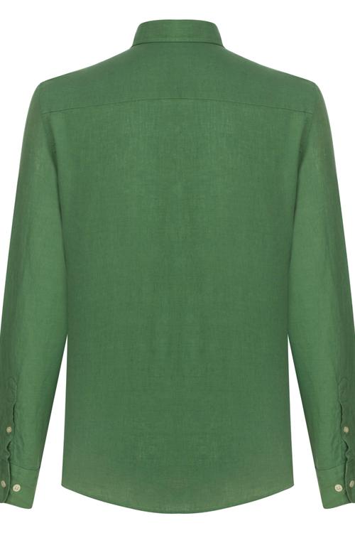  SLIM FIT KETEN GÖMLEK