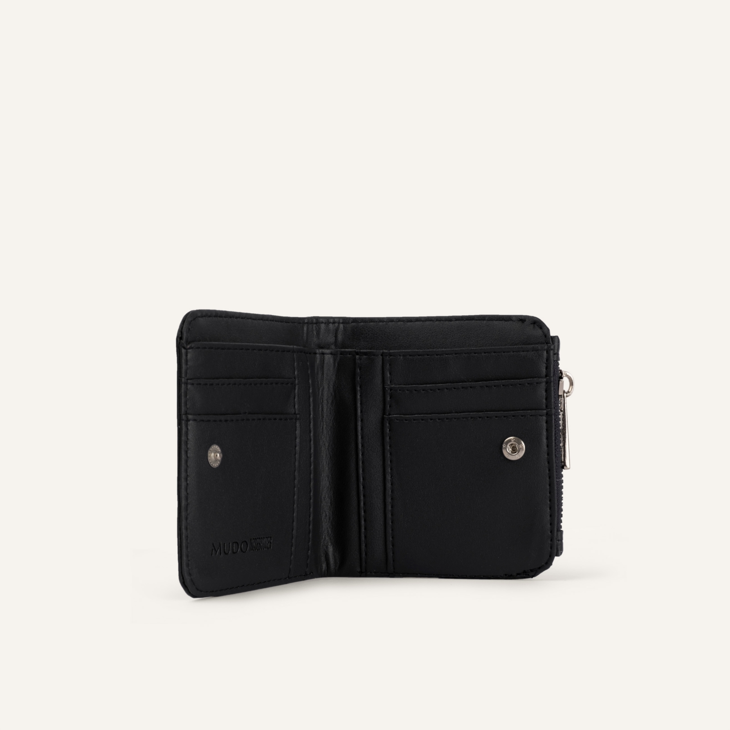 DERİ GÖRÜNÜMLÜ FERMUARLI CÜZDAN