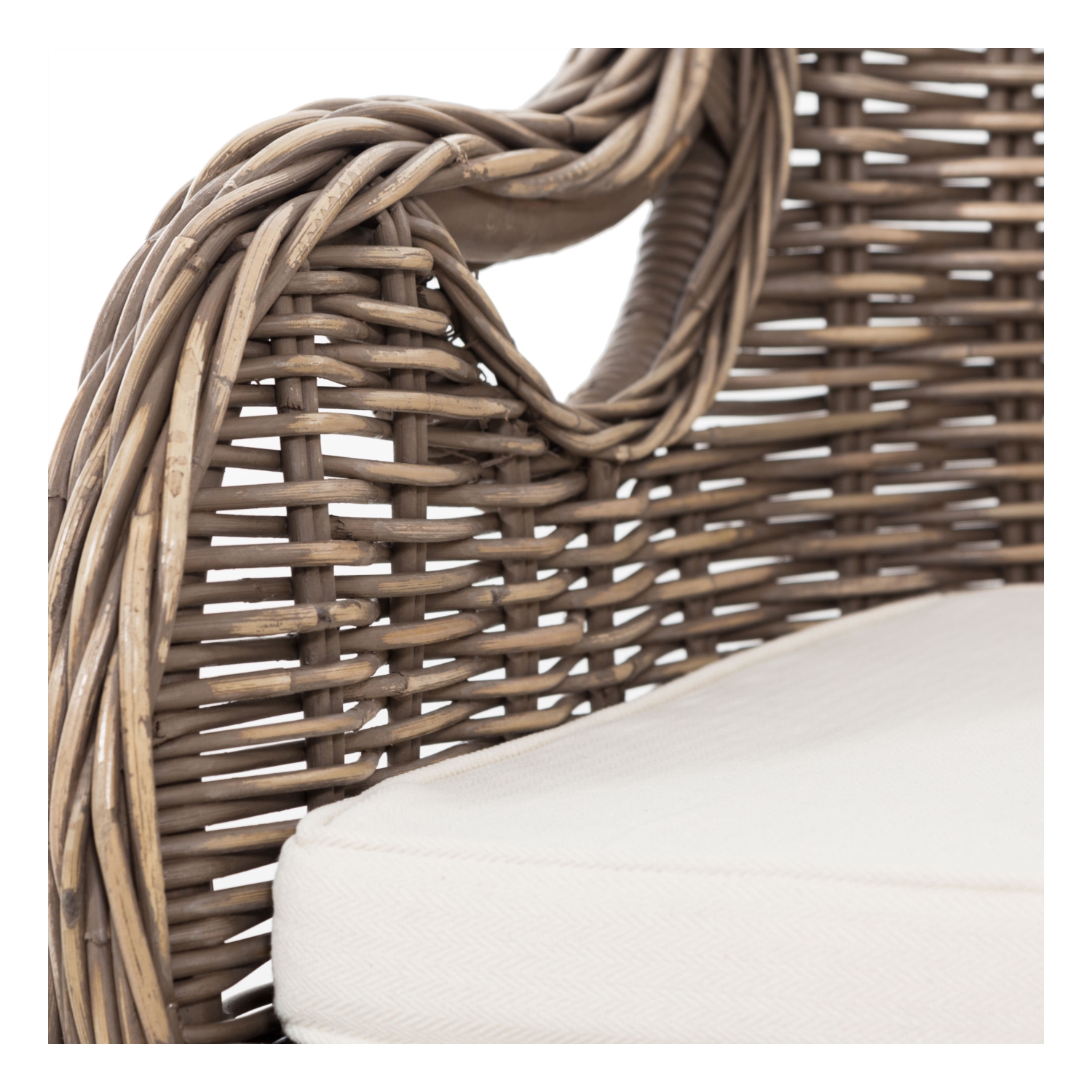 SERRES RATTAN KOLÇAKLI SANDALYE AÇIK KAHVE