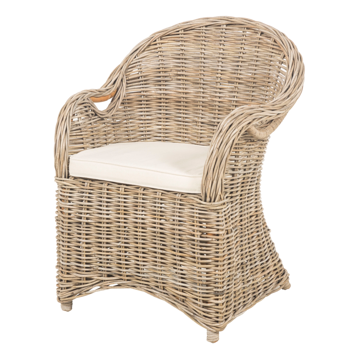 SERRES RATTAN KOLÇAKLI SANDALYE AÇIK KAHVE