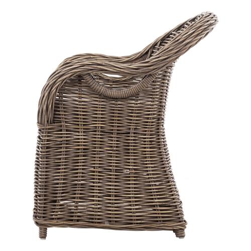  SERRES RATTAN KOLÇAKLI SANDALYE AÇIK KAHVE